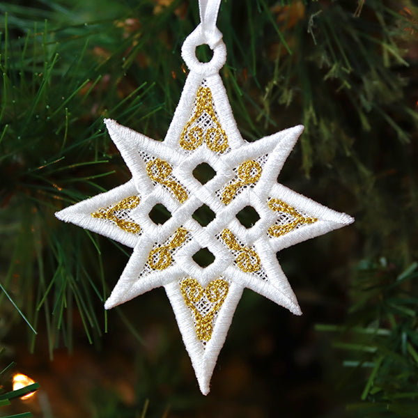 Twinkling Star of Bethlehem Ornament (Lace)