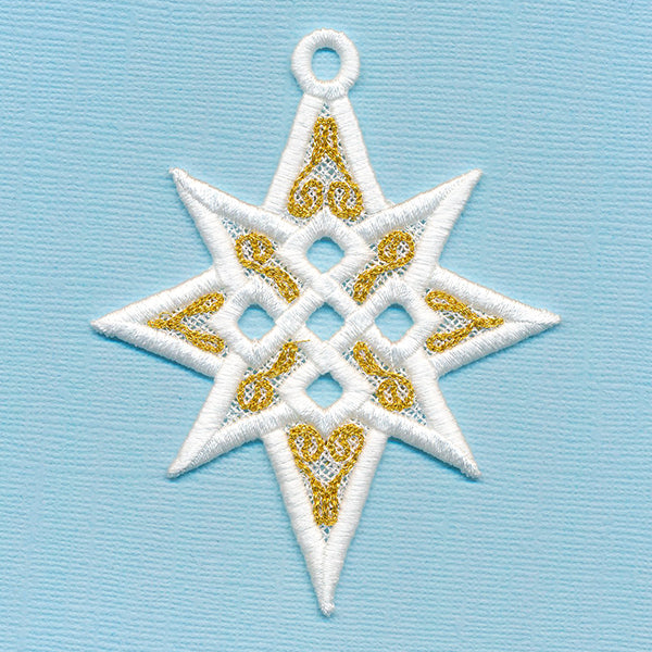 Twinkling Star of Bethlehem Ornament (Lace)