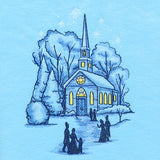 Snowfall Church Scene
