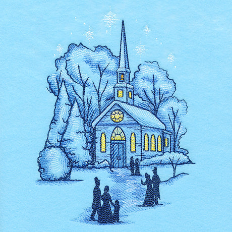 Snowfall Church Scene