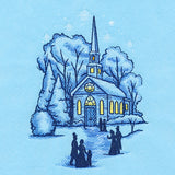 Snowfall Church Scene