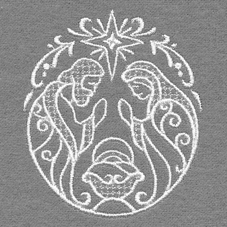 Exquisite Noel Accent (Whitework)