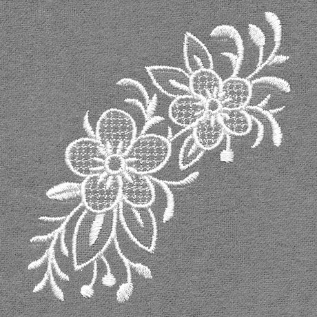 Exquisite Noel Spray (Whitework)