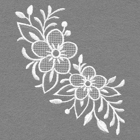 Exquisite Noel Curve (Whitework)