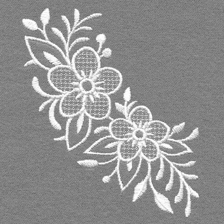 Exquisite Noel Curve (Whitework)