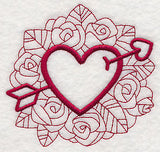 Doodle Heart and Arrow