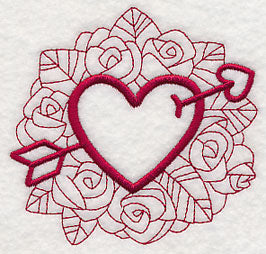 Doodle Heart and Arrow