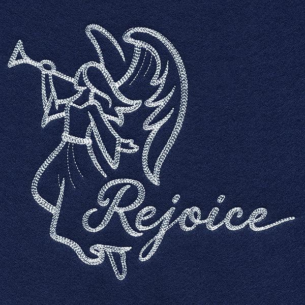 Angel with Rejoice (Whitework)