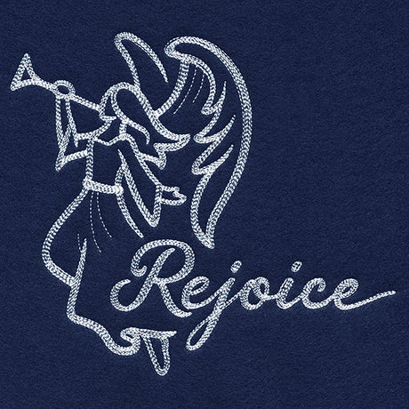 Angel with Rejoice (Whitework)