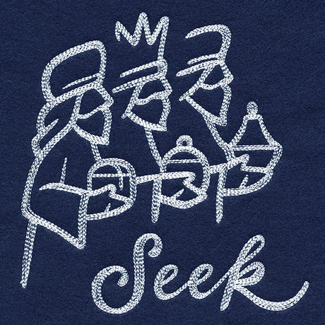 Three Wise Men with Seek (Whitework)