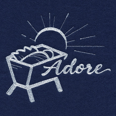 Manger with Adore (Whitework)