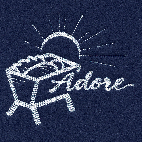 Manger with Adore (Whitework)