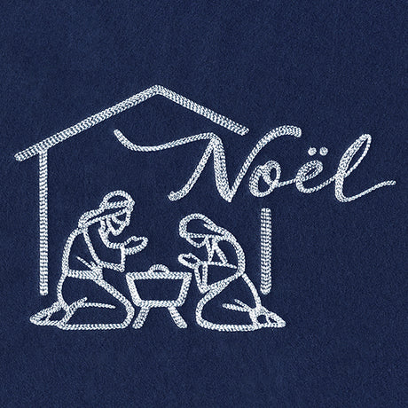 Holy Family with Noel (Whitework)