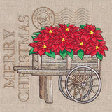 Fresh Poinsettia Cart Medley