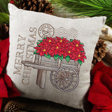 Fresh Poinsettia Cart Medley