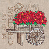 Fresh Poinsettia Cart Medley
