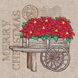 Fresh Poinsettia Cart Medley
