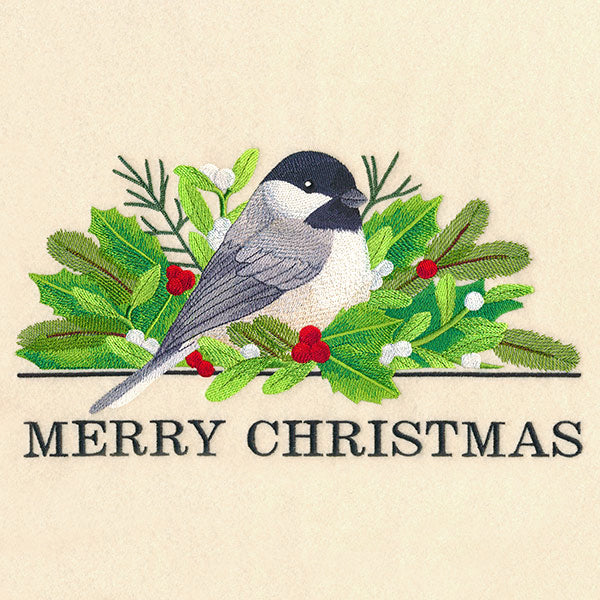 Elegant Christmas Chickadee