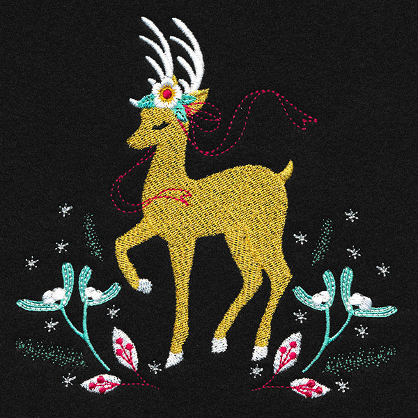 Fancy Frolicking Reindeer 1