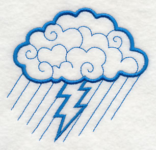 Doodle Cloud and Lightning