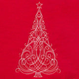 Fancy Swirls Christmas Tree (Whitework)