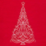Fancy Swirls Christmas Tree (Whitework)