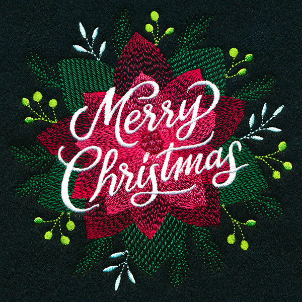 Lush Floral Merry Christmas