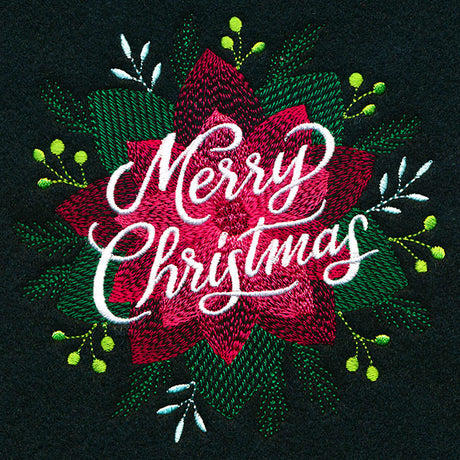 Lush Floral Merry Christmas