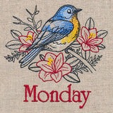 Merry Monday - Bluebird with Amaryllises