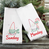 Gnome with Candy Cane on Monday (Vintage)