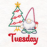 Gnome with Christmas Tree on Tuesday (Vintage)