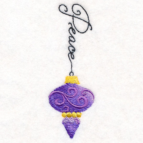 Peace Christmas Ornament