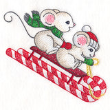 Sweet Sledding Christmas Mice