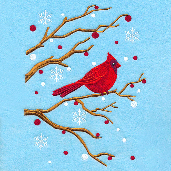 Perched on the Edge Cardinal