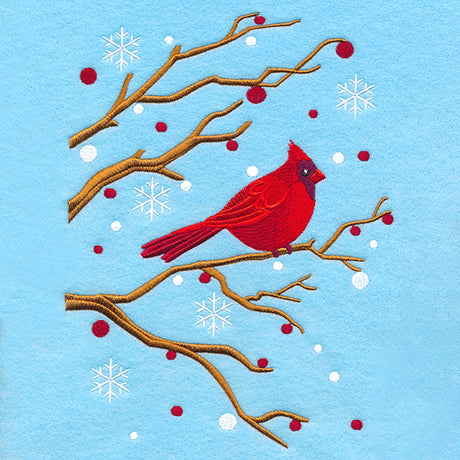 Perched on the Edge Cardinal