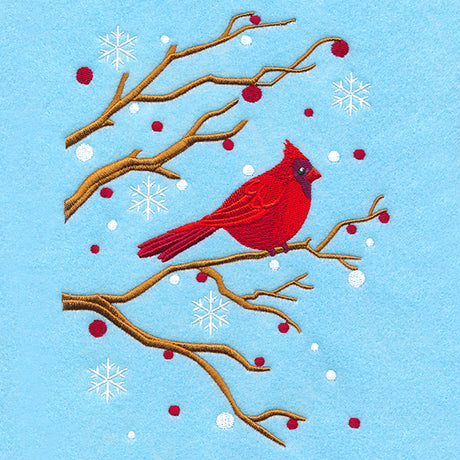 Perched on the Edge Cardinal