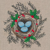 Christmas Robin's Nest