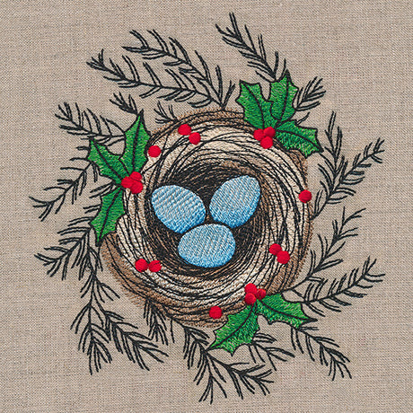 Christmas Robin's Nest