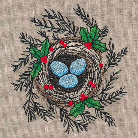 Christmas Robin's Nest