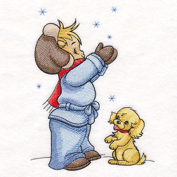 Childhood Charm - Catching Snowflakes