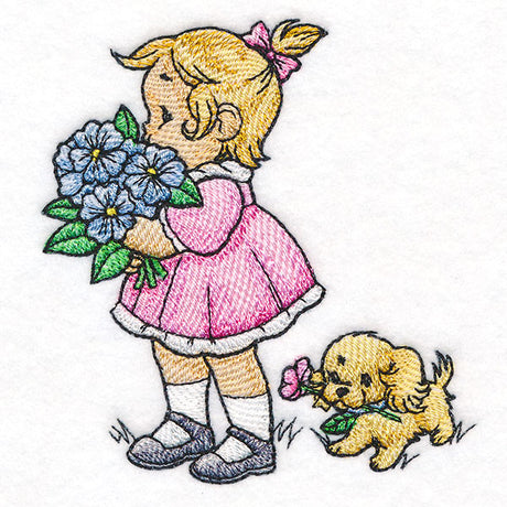 Childhood Charm - Holding a Bouquet