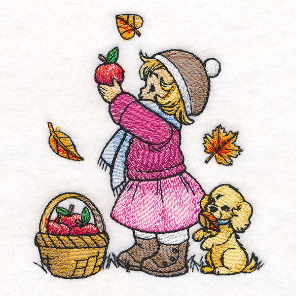 Childhood Charm - Picking Apples