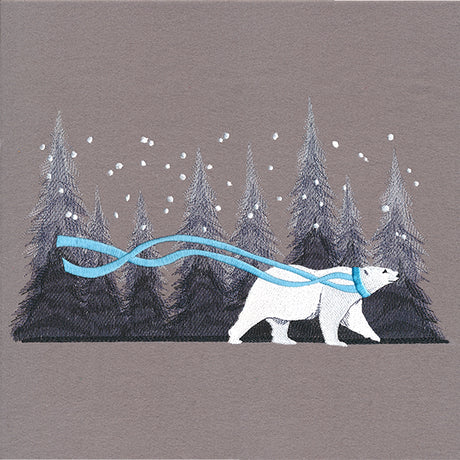 Snowy Forest Polar Bear