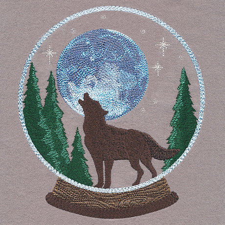 Howling Wolf Snowglobe
