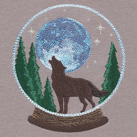 Howling Wolf Snowglobe