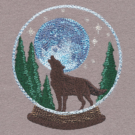 Howling Wolf Snowglobe