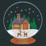 Cozy Winter Cabin Snowglobe