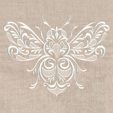 Exquisite Buzzing Bee (Whitework)