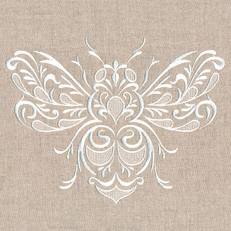 Exquisite Buzzing Bee (Whitework)
