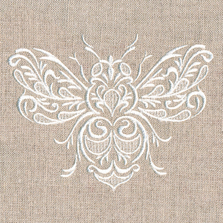 Exquisite Buzzing Bee (Whitework)